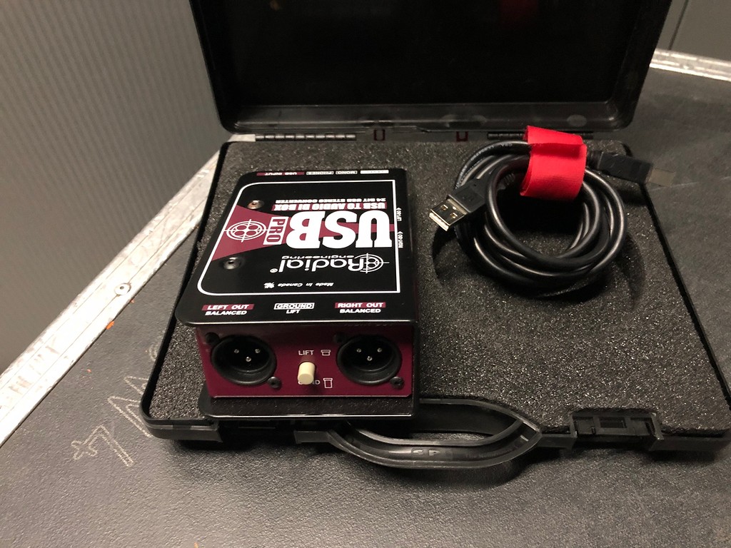 RADIAL USB PRO STEREO DI FOR USB SOURCE