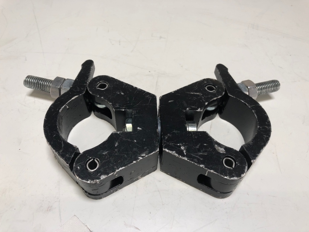 ROTATING DOUBLE C-CLAMP DOUGHTY SLIMLINE - BLACK