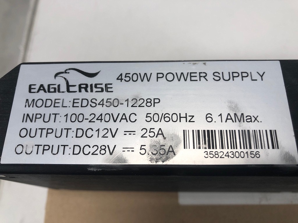 POWER SUPPLY H7800027 POWER SUPPLY H7800027